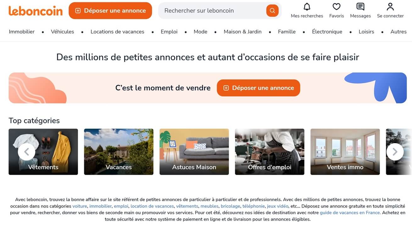 Leboncoin : fonctionnalités, tarifs et alternatives françaises