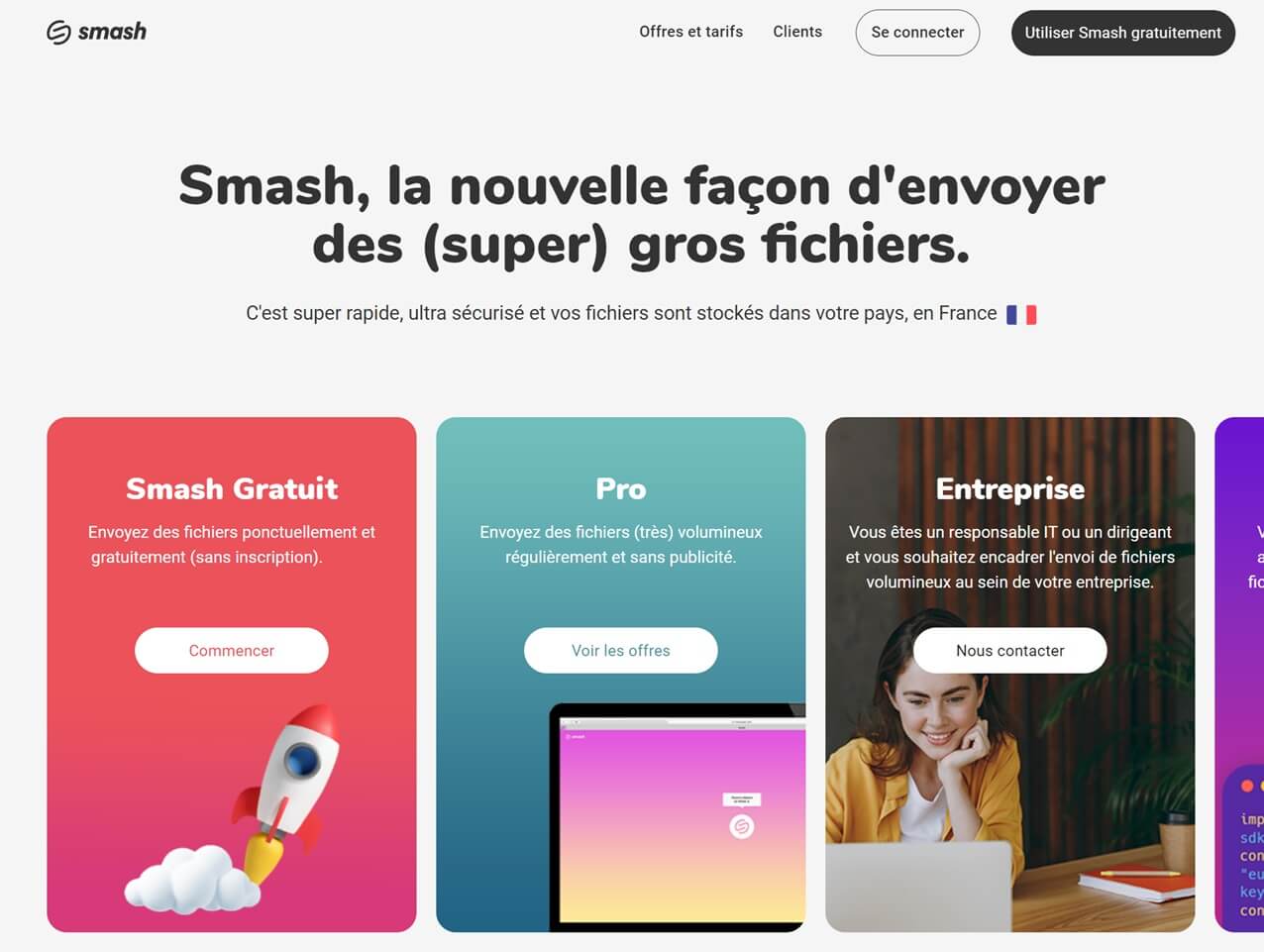 Smash Features Smash : Fonctionnalités, tarifs et alternatives françaises